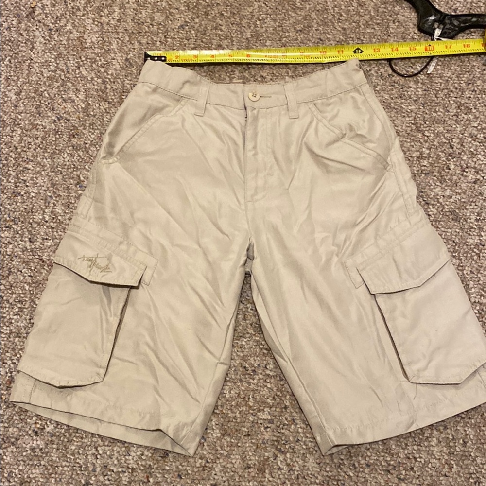 Boys lightweight Tan Tony Hawk Cargo Shorts; Sz 12